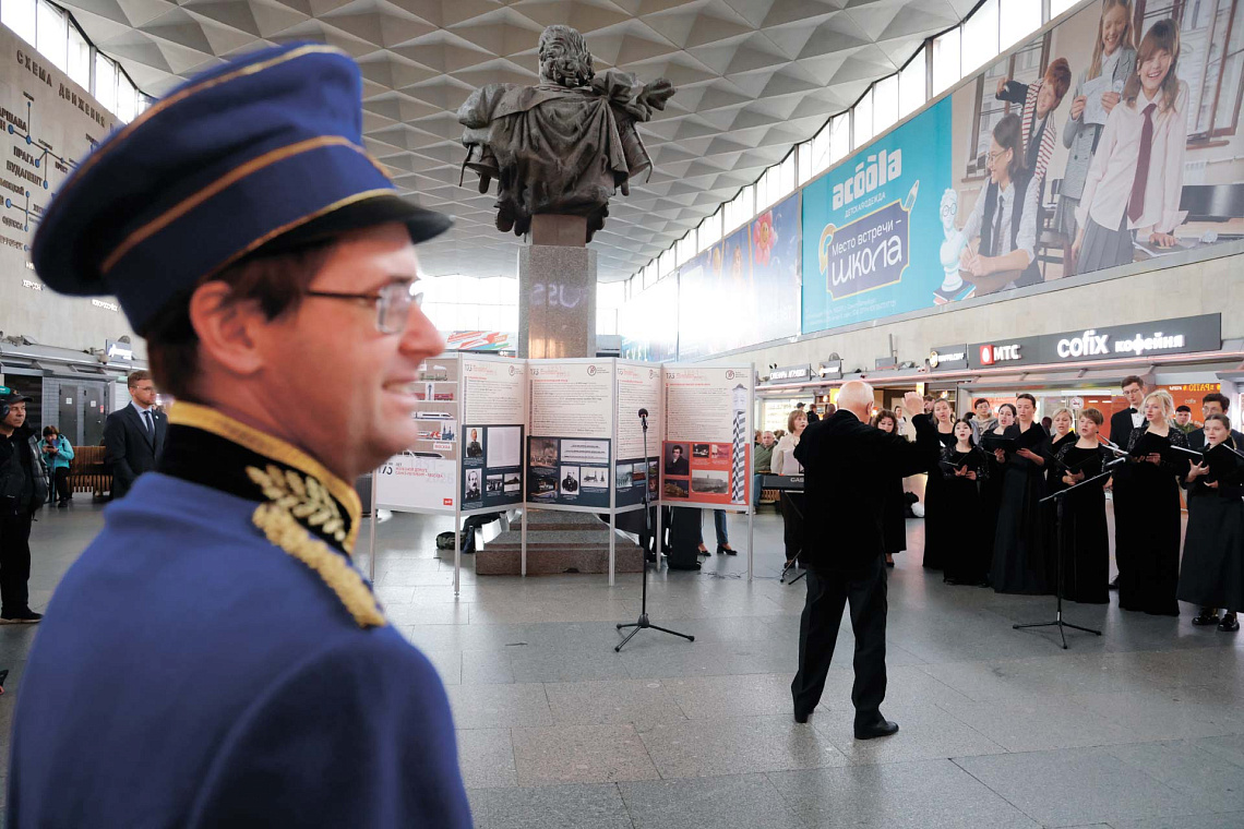 The Russian Railway Museum has transformed the stations of the St. Petersburg–Moscow railway into exhibition spaces
